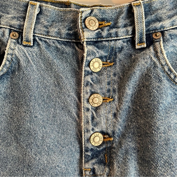 Vintage OCI Button Front Jean Shorts Size 11 - Picture 2 of 7
